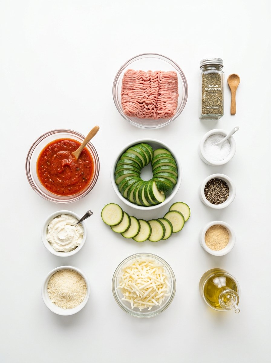 Zucchini Lasagna with Ground Turkey