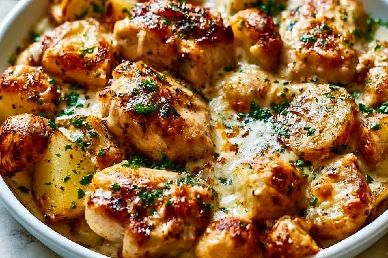 Garlic Parmesan Chicken and Potatoes