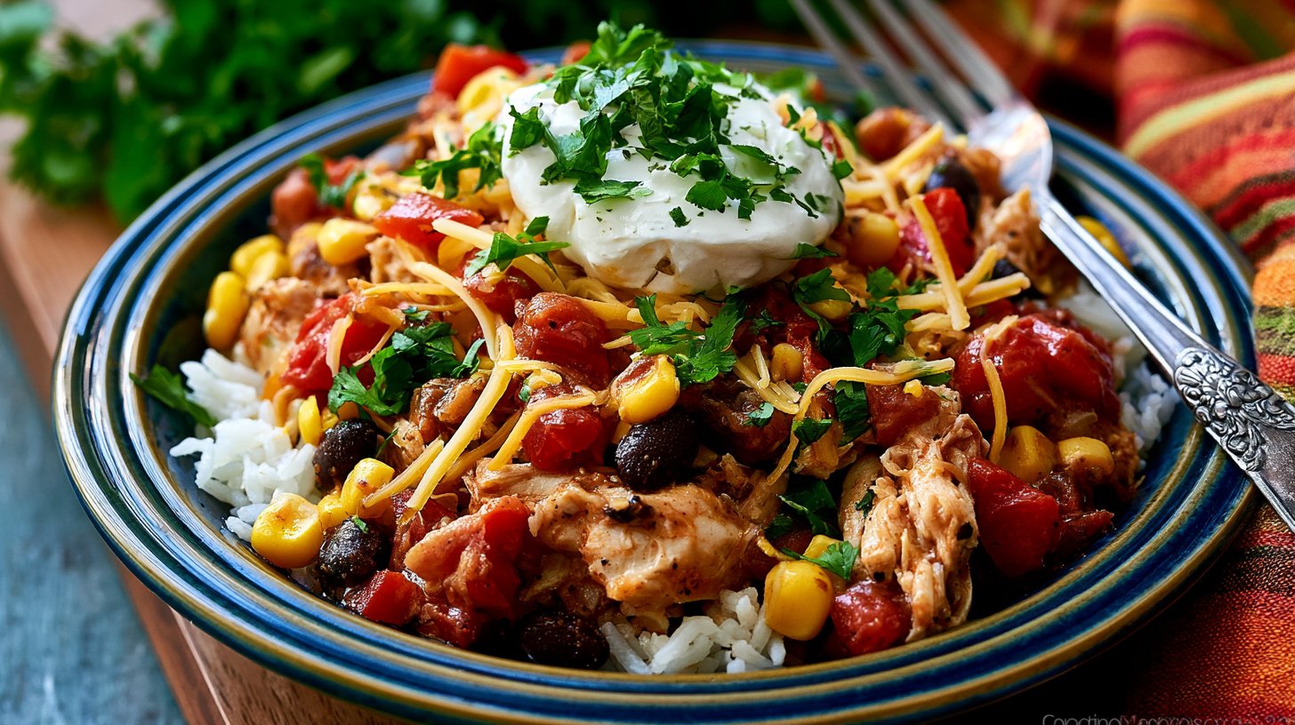 Crockpot Santa Fe Chicken