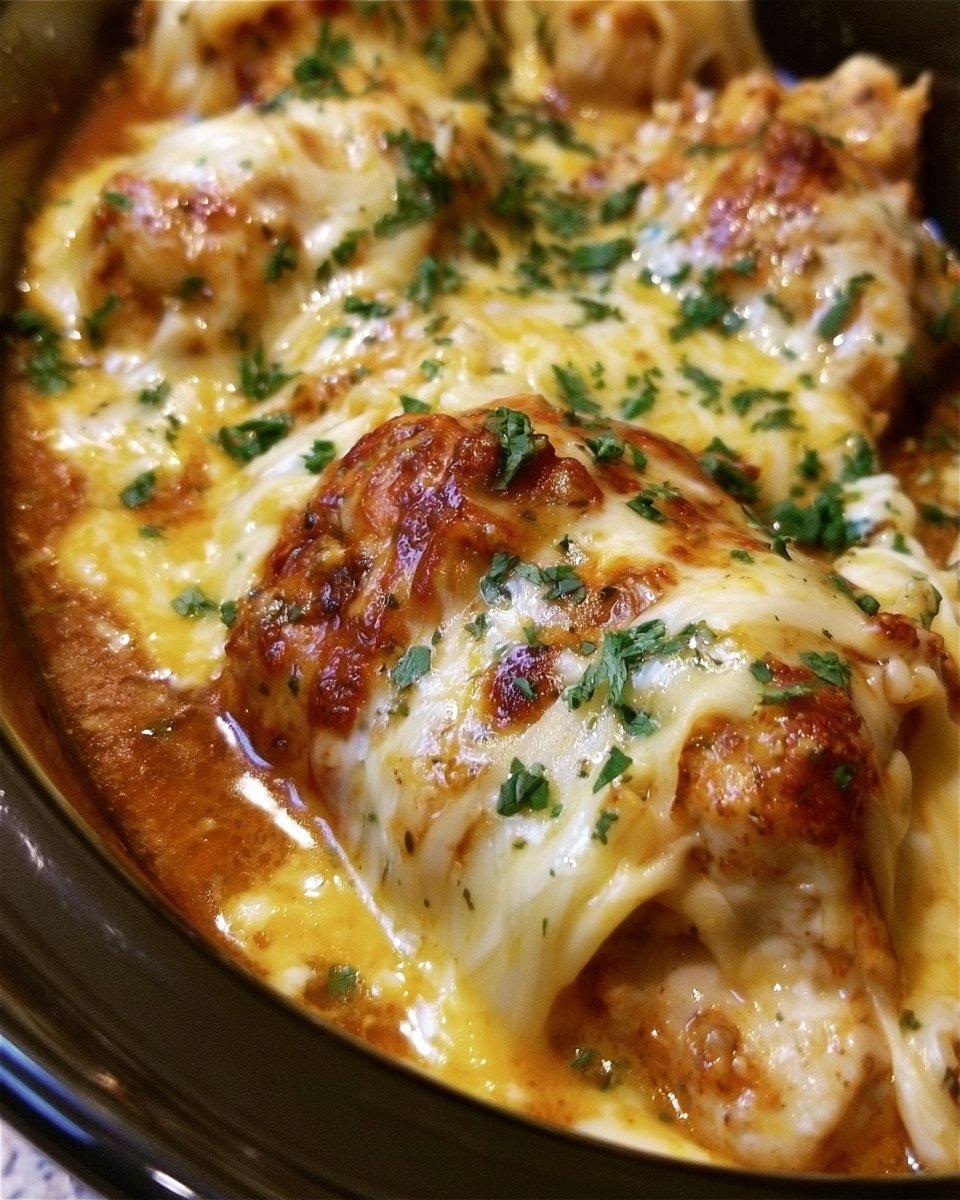 Slow Cooker Parmesan Chicken Recipe