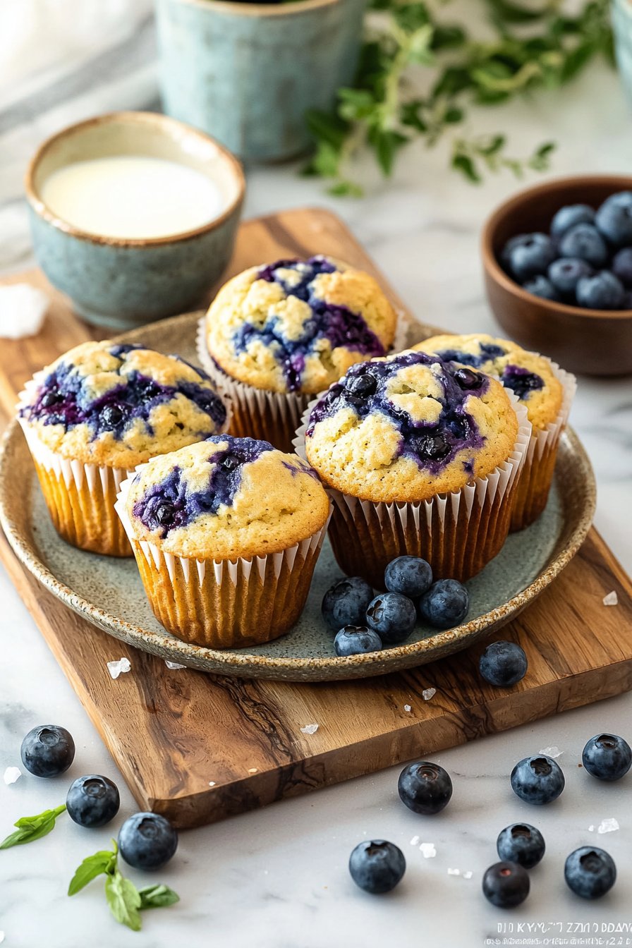 Bäckerei-Style Blaubeermuffins