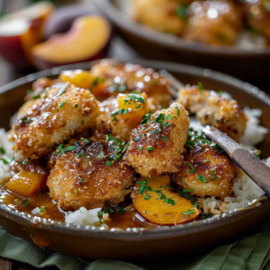 Coconut Peach Chicken