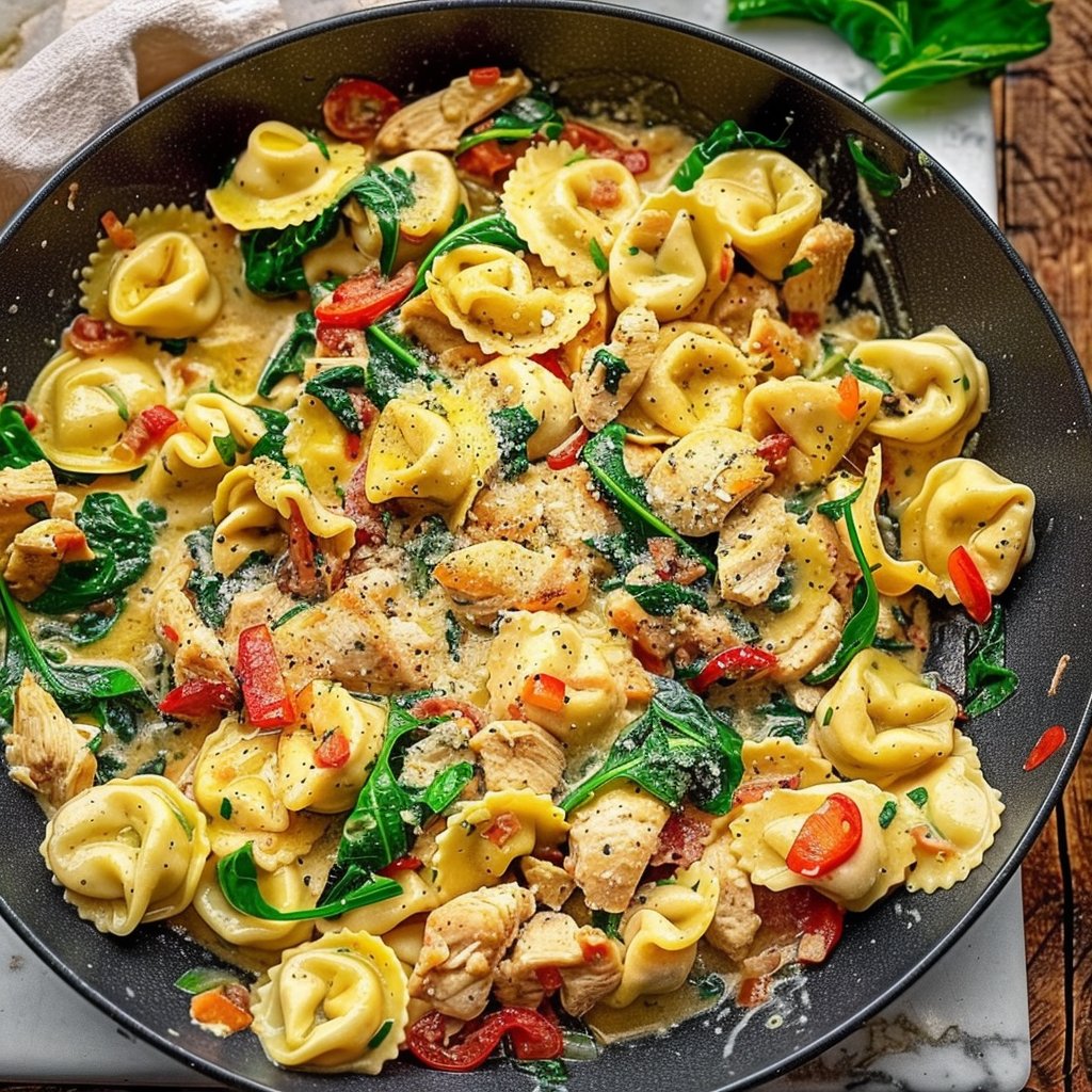 Creamy Tuscan Chicken Tortellini