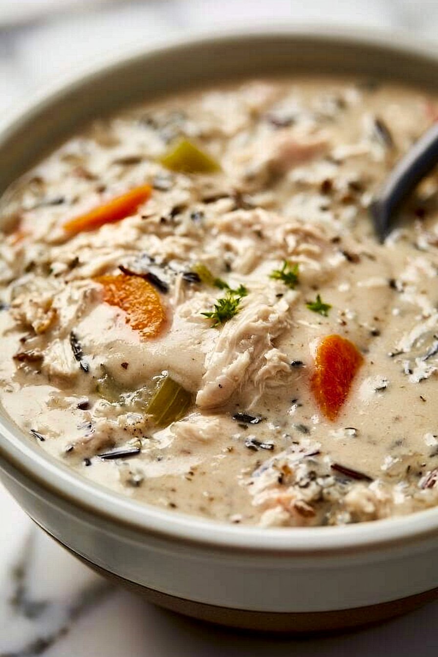 Crockpot Chicken and Wild Rice Soup
