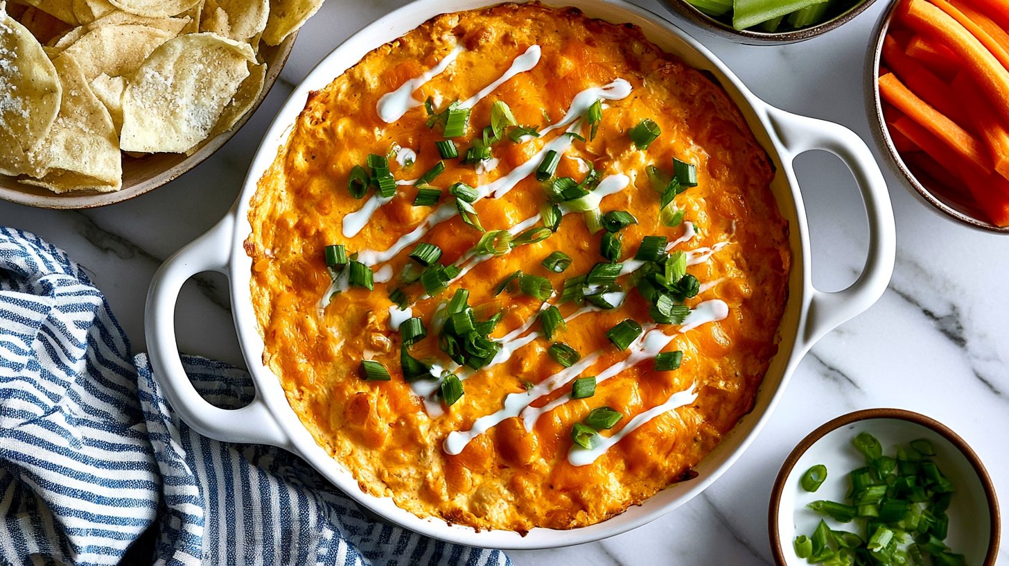 Healthy Greek Yogurt Buffalo Chicken Dip
