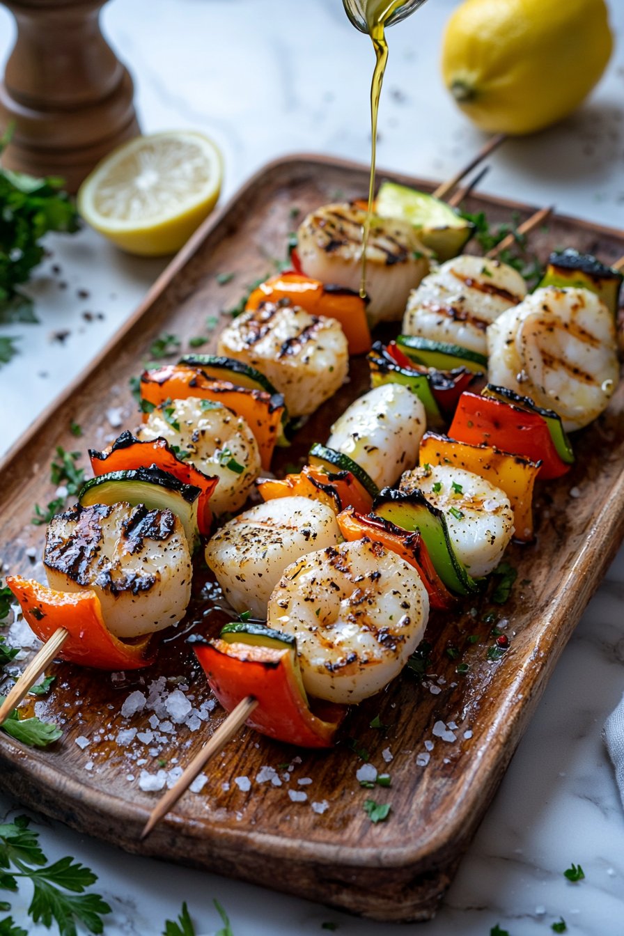 Grilled Seafood Skewers