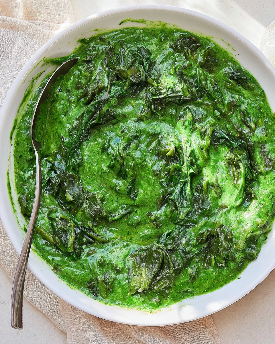 Creamed Kale and Spinach