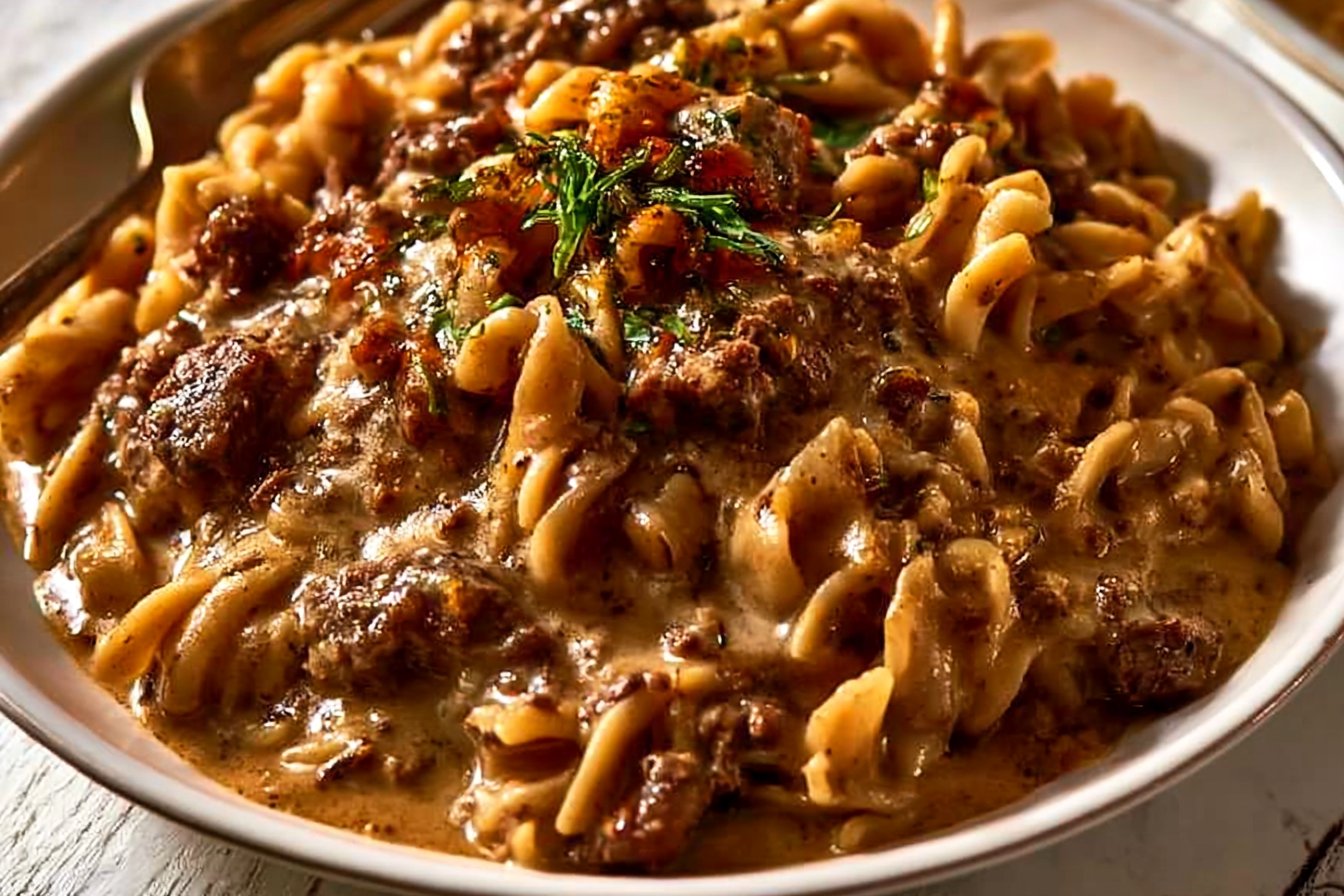 One-Pan Beef & Noodles Recipe