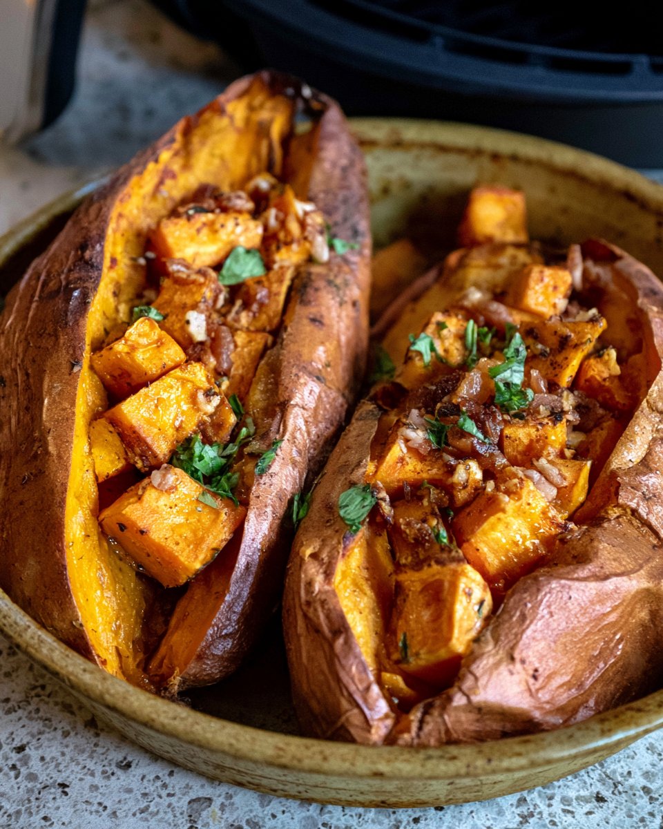 Air Fryer Roasted Sweet Potato