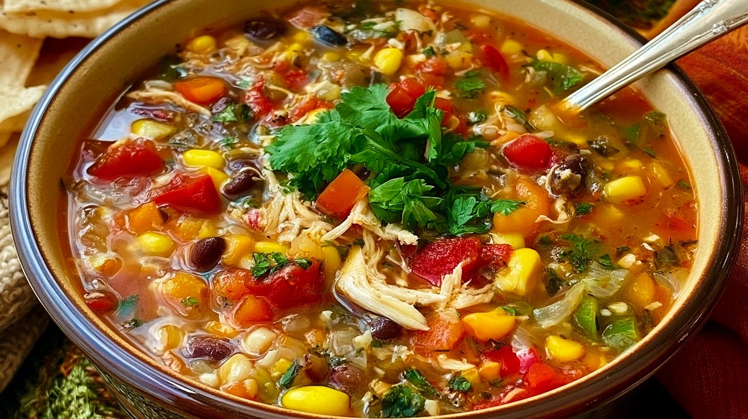 Chicken Tortilla Vegetable Soup