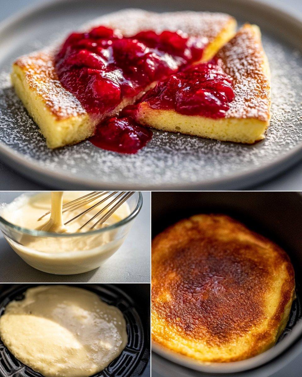 Pfannkuchen aus der Heißluftfritteuse