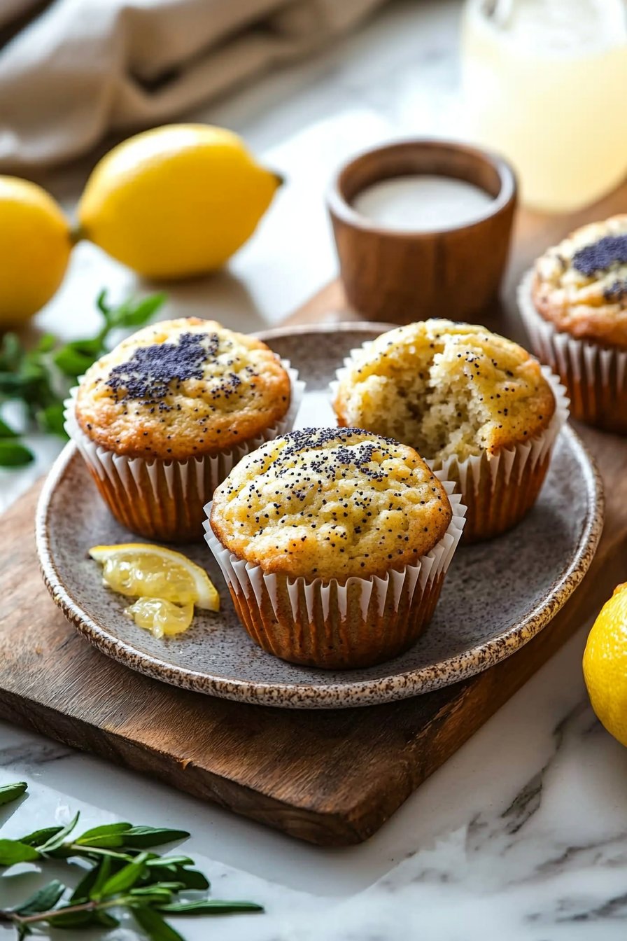 Zitronen-Mohn-Muffins