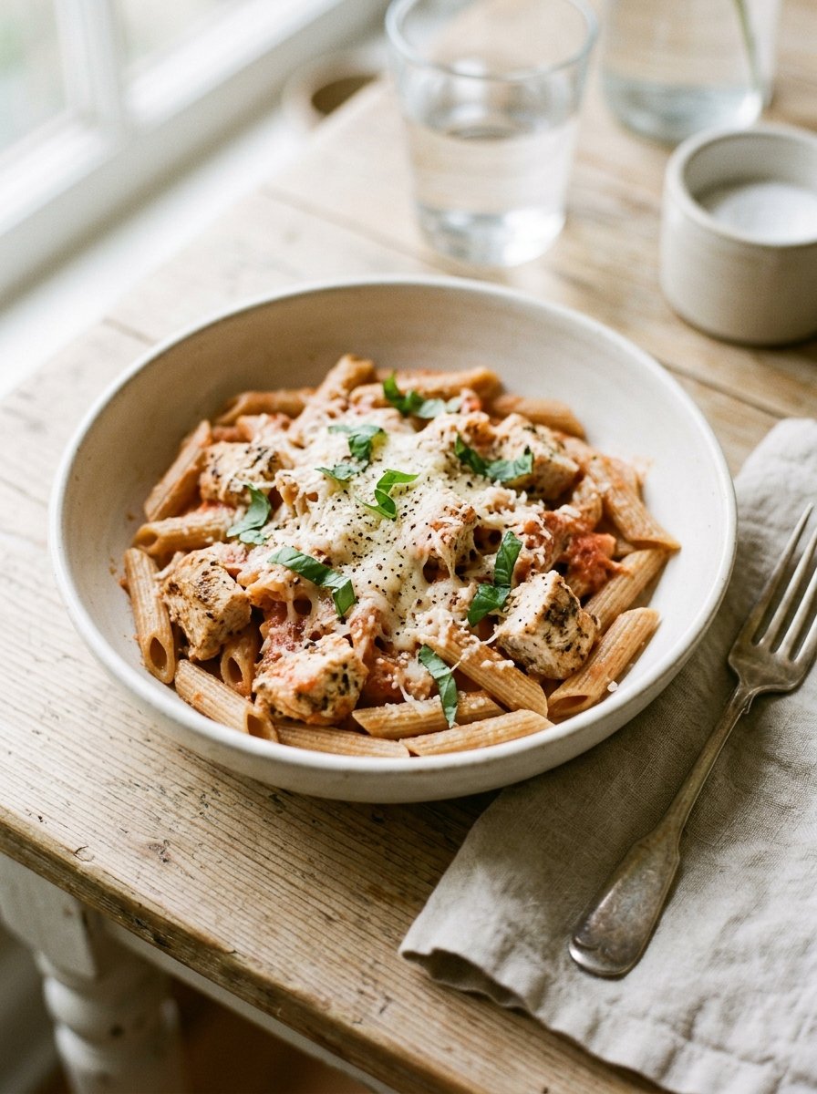 Low Calorie Chicken Parmesan Pasta