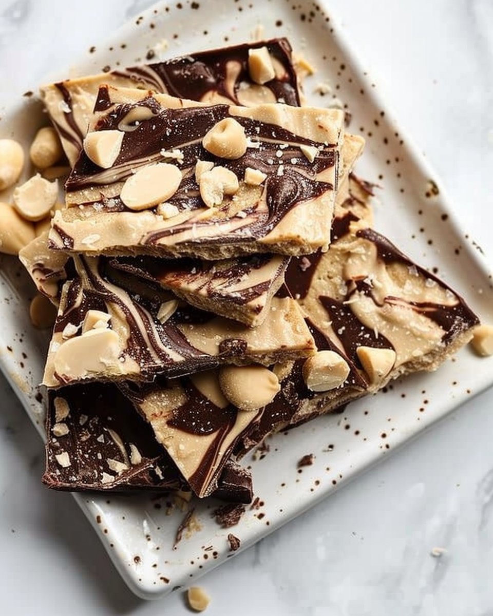 Frozen Peanut Butter Chocolate Greek Yogurt Bark