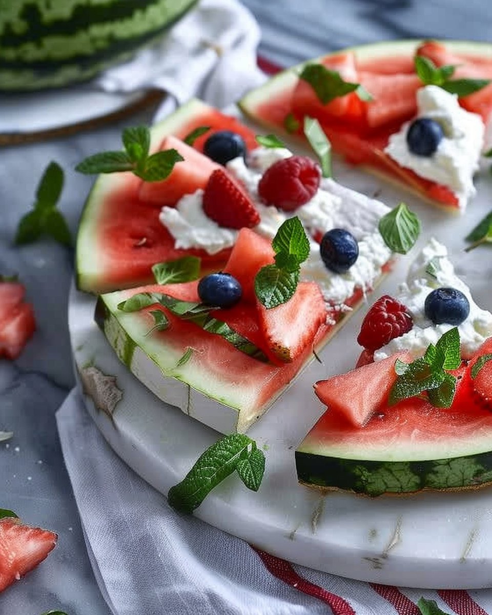 Sweet Watermelon Pizza