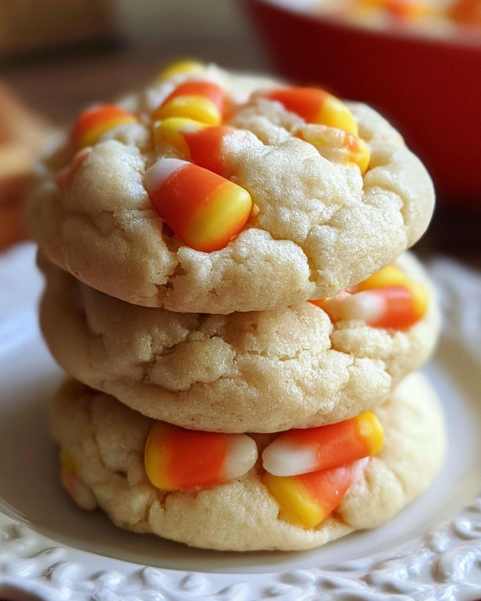 Candy Corn Crunch Cookies