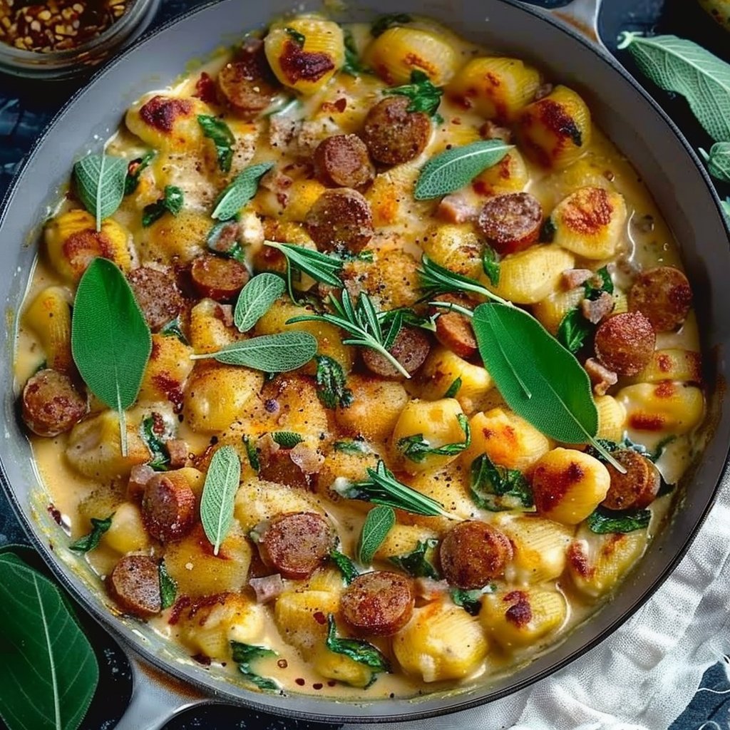 Creamy Pumpkin & Sausage Gnocchi