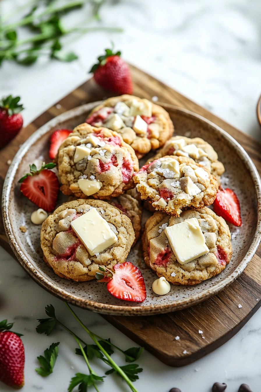 Strawberry Cheesecake Cookies