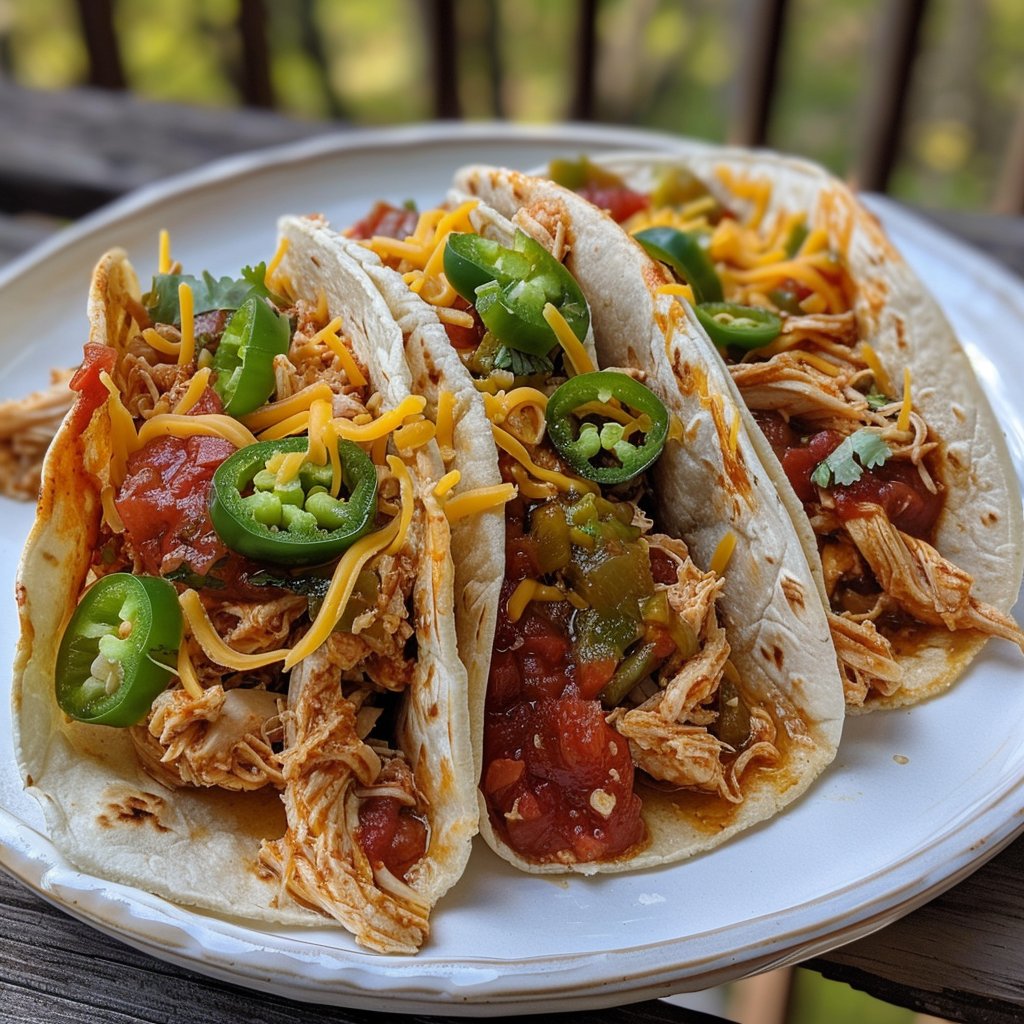 Crockpot Spicy Chicken Tacos Recipe