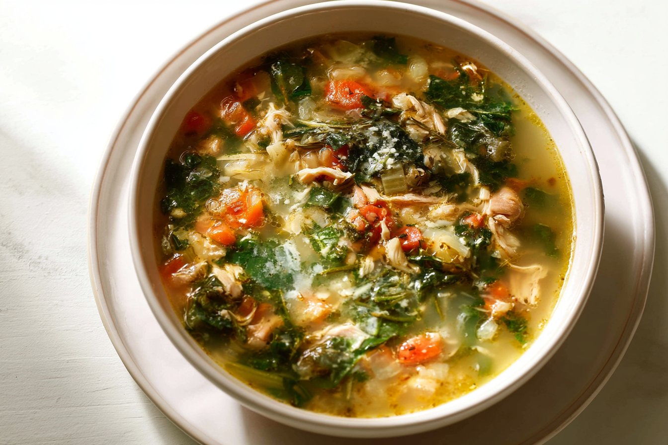 Lemon Rosemary Chicken Soup