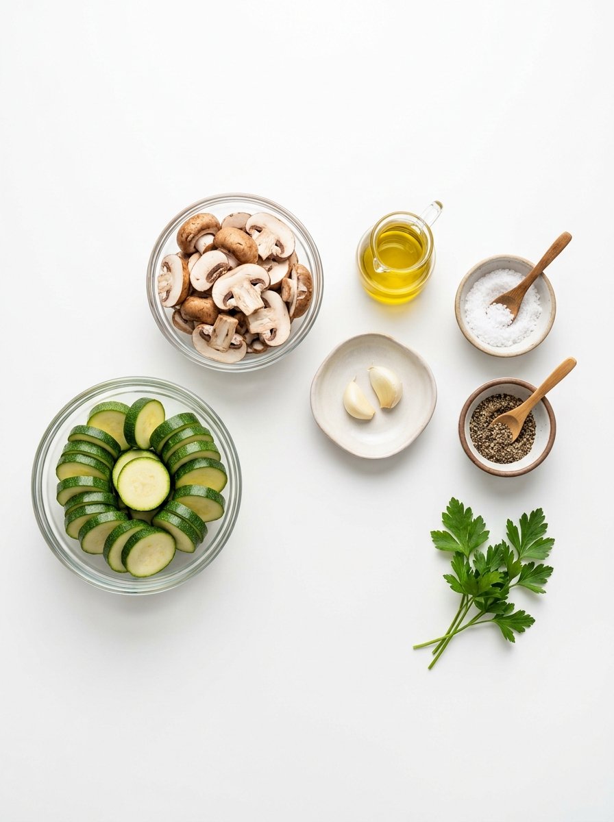 Skillet Zucchini and Mushrooms