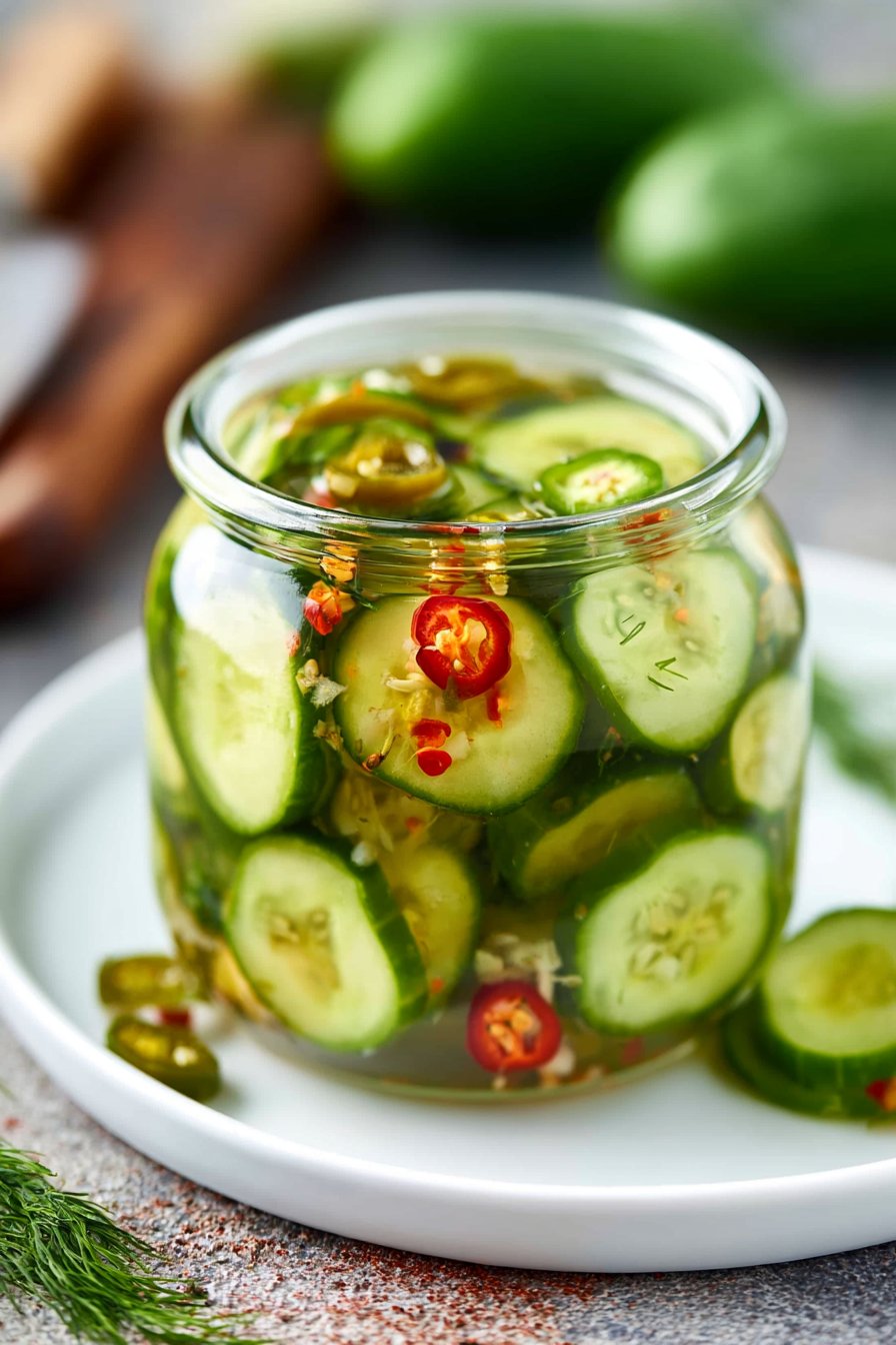Spicy Refrigerator Pickles