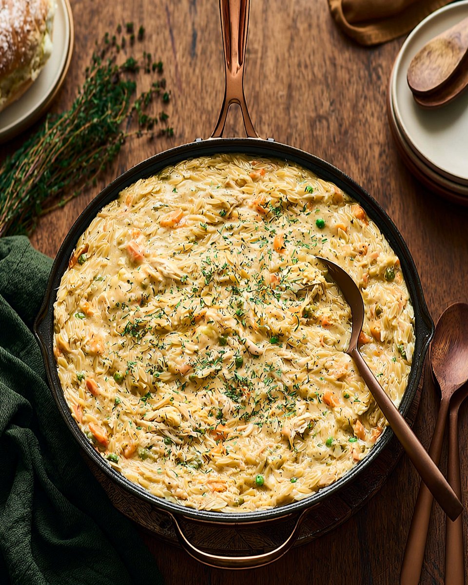 Chicken Pot Pie Orzo