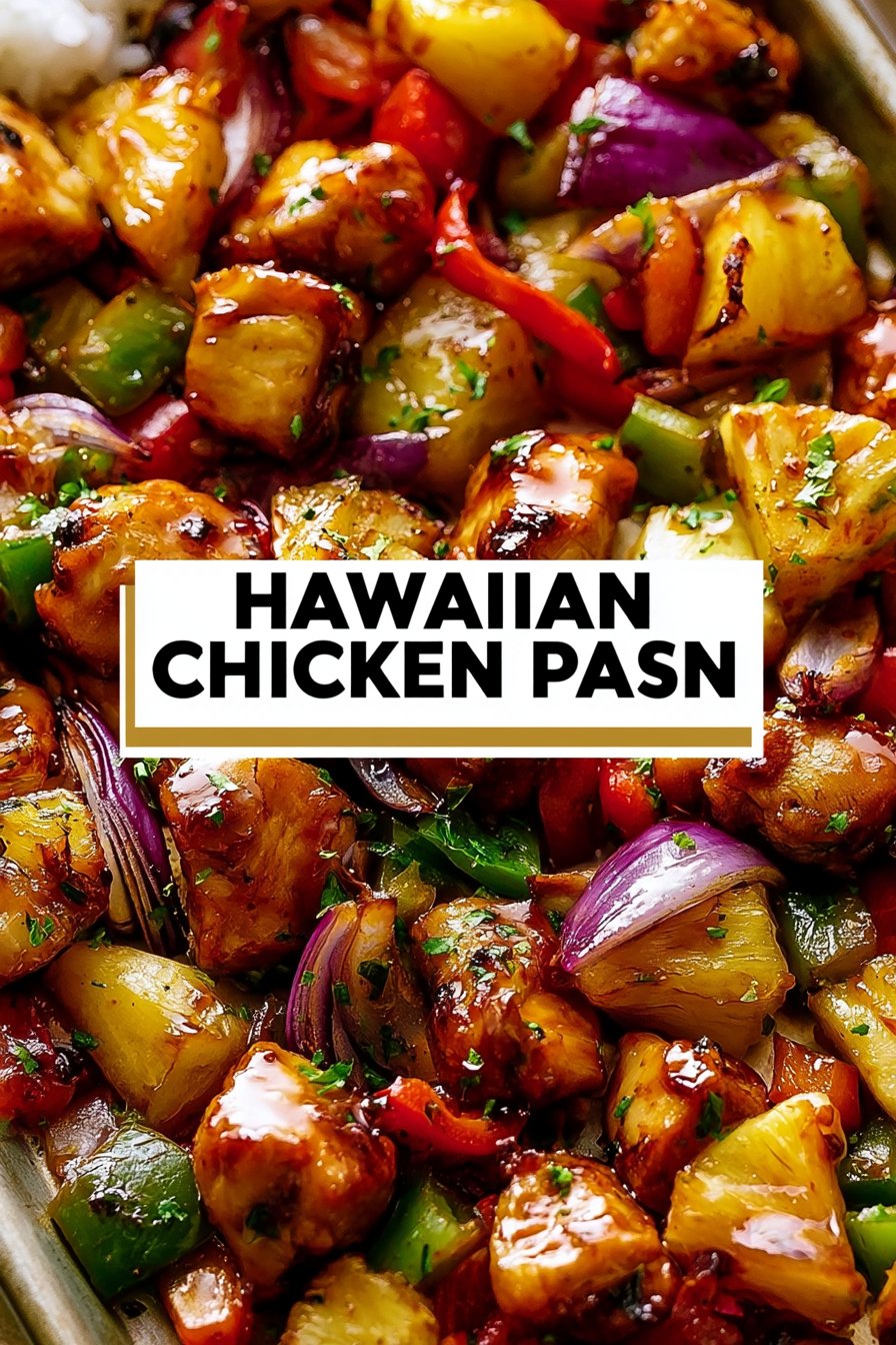 Hawaiian Chicken Sheet Pan Dinner 1 Hawaiian Chicken Sheet Pan