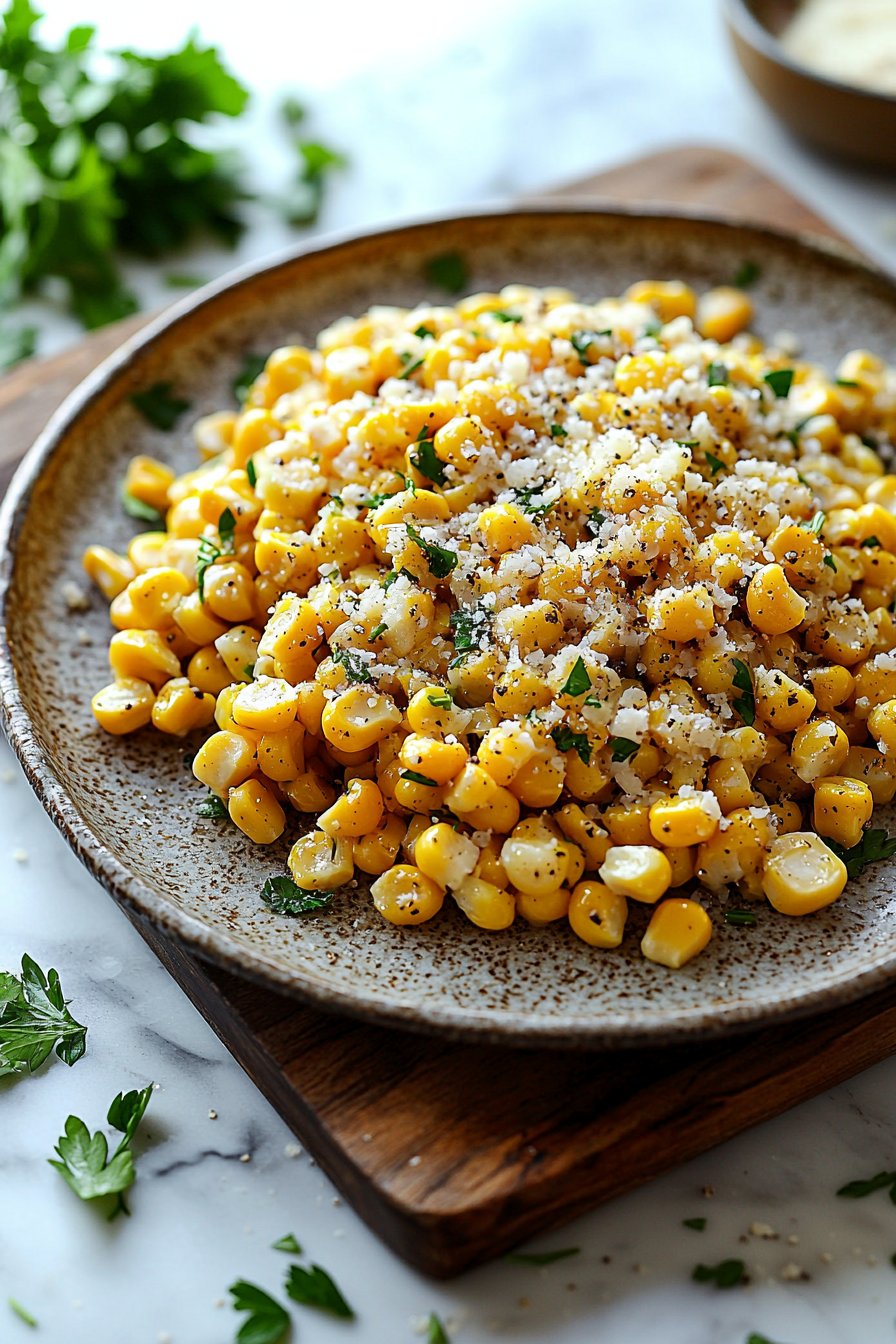 Garlic Parmesan Corn