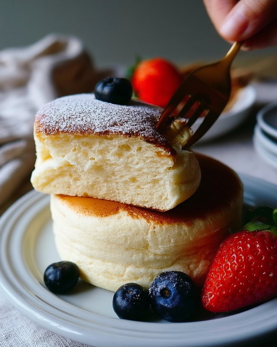 Fluffy Japanese Souffle Pancakes Recipe