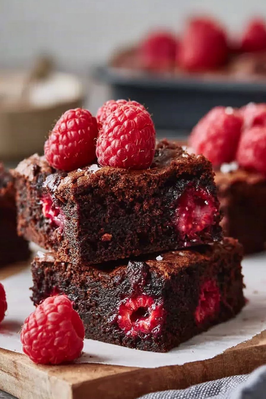Classic Raspberry Brownies