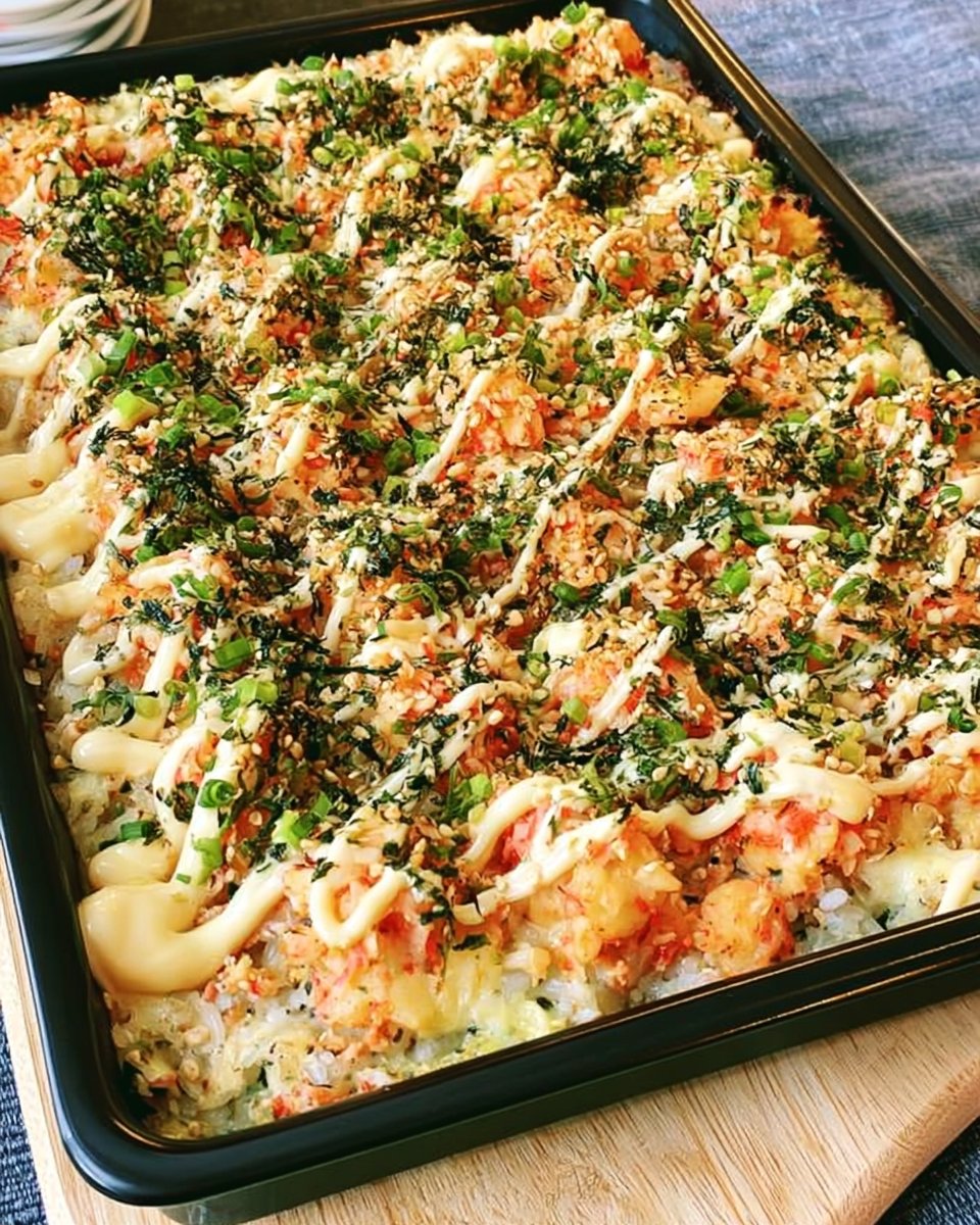 Sushi Bake Recipe with Imitation Crab (Sushi Casserole)
