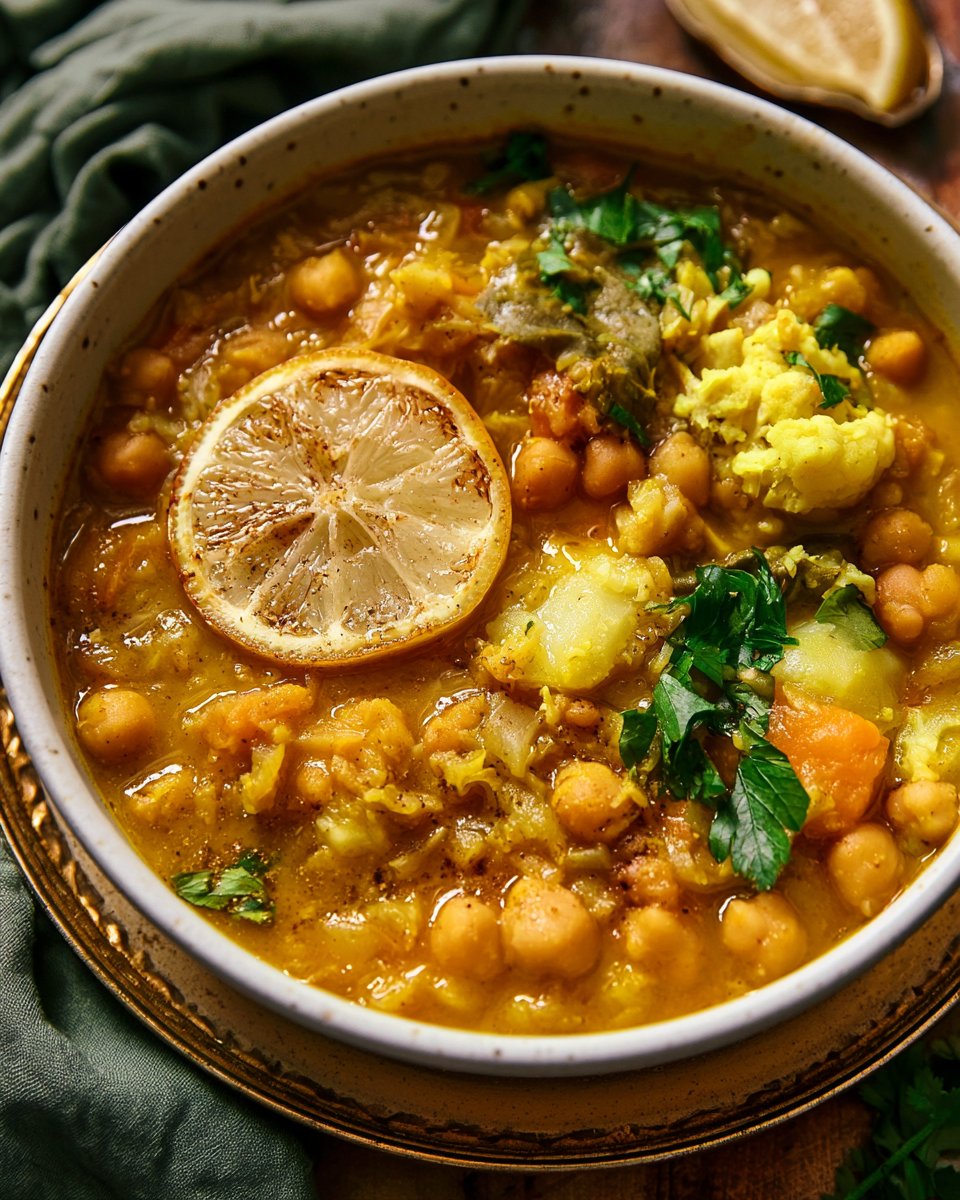 Slow Cooker Chickpea Stew With Lemon and Coconut Recipe