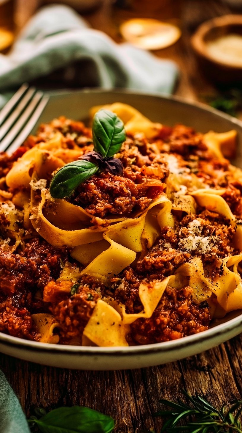 Ragù alla Bolognese mit Pappardelle