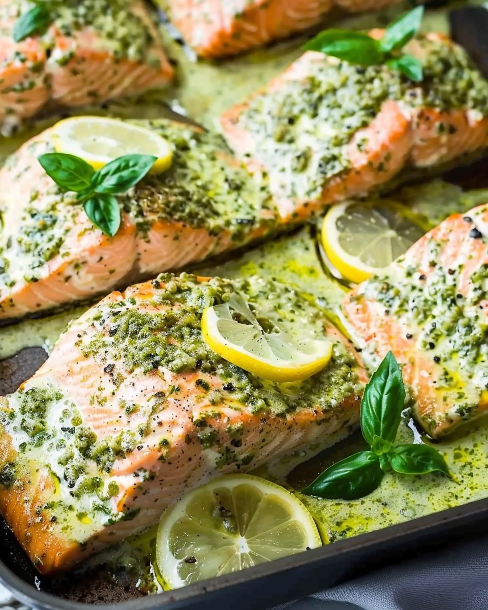 Creamy Pesto Salmon