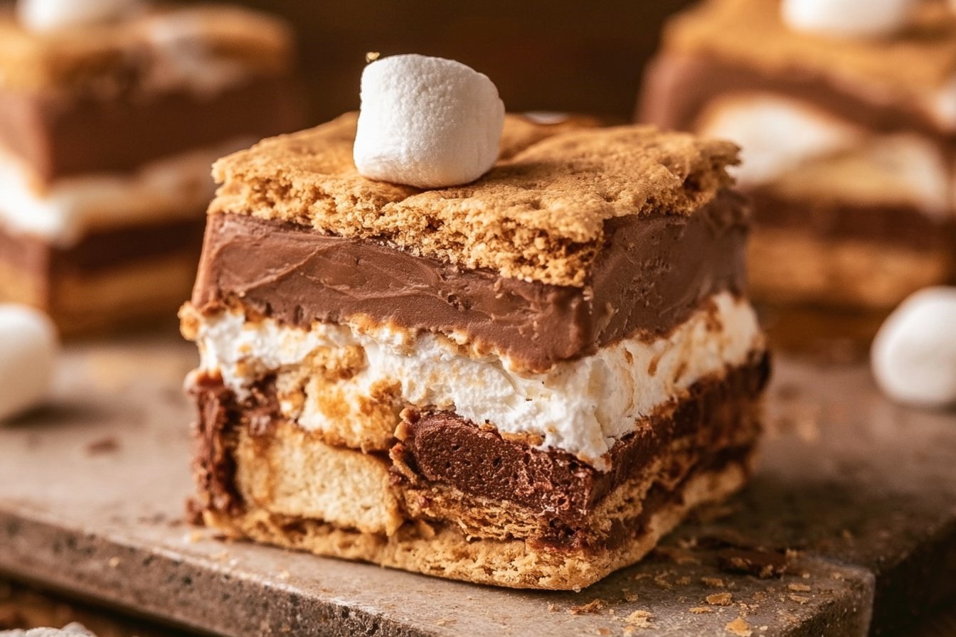 Refreshing Frozen S'mores Dessert | Easy S'mores Dessert Recipes, Easy Cold S'mores Recipe, Simple Frozen Desserts