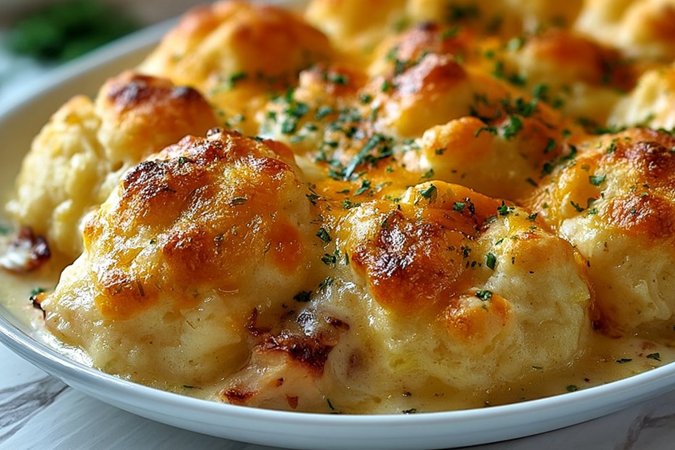 Chicken Bubble Biscuit Bake Casserole