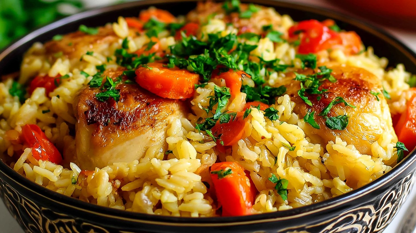 Simple 1 Pot Chicken And Rice Dinner Recipe