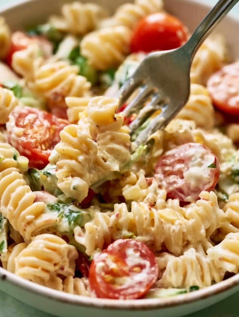 Ensalada de Pasta Italiana Cremosa