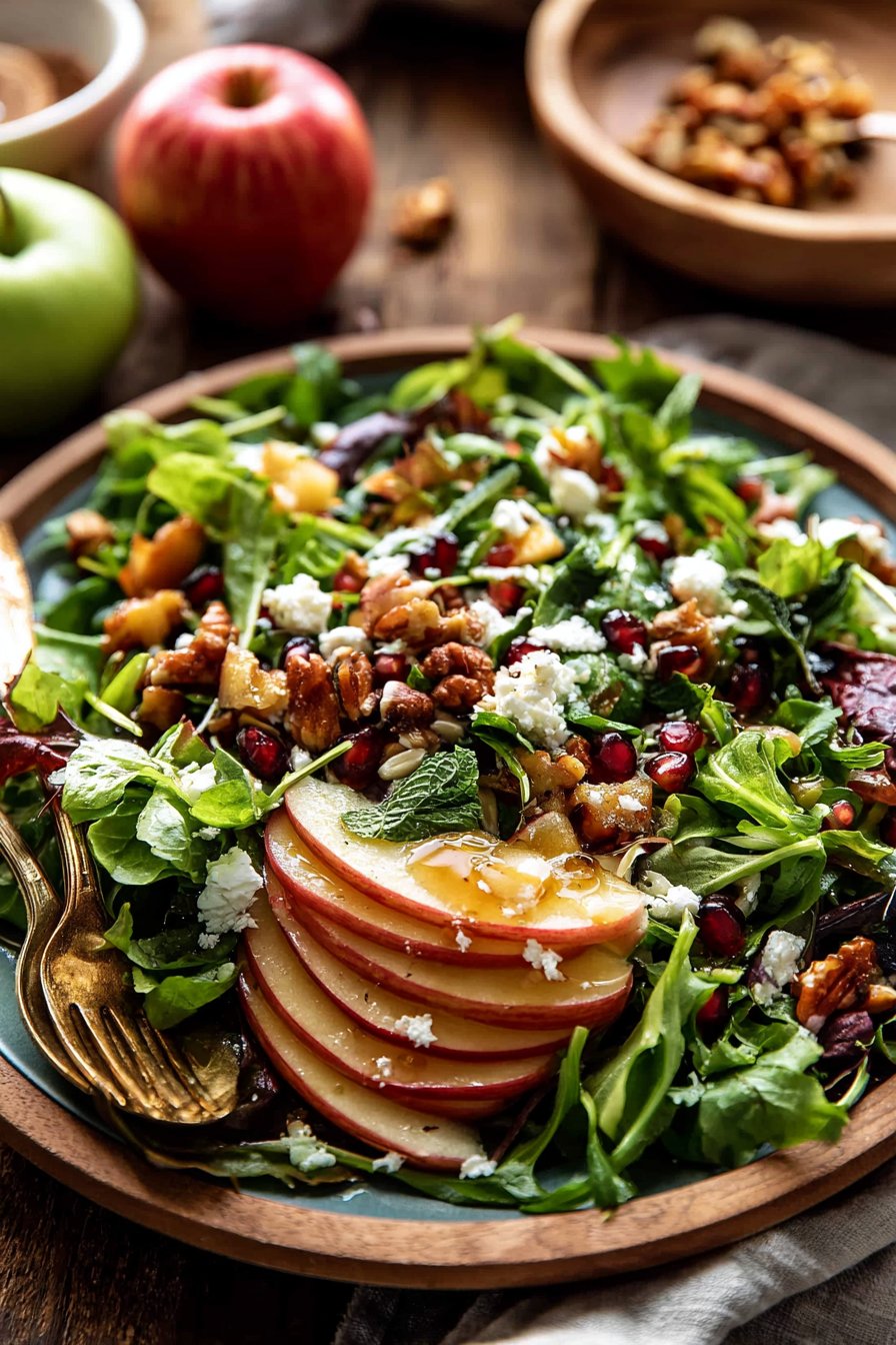 Autumn Harvest Honeycrisp Apple and Feta Salad