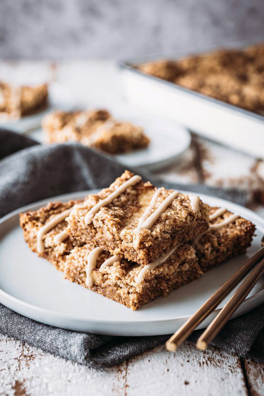 Maple Brown Sugar Peach Blondies