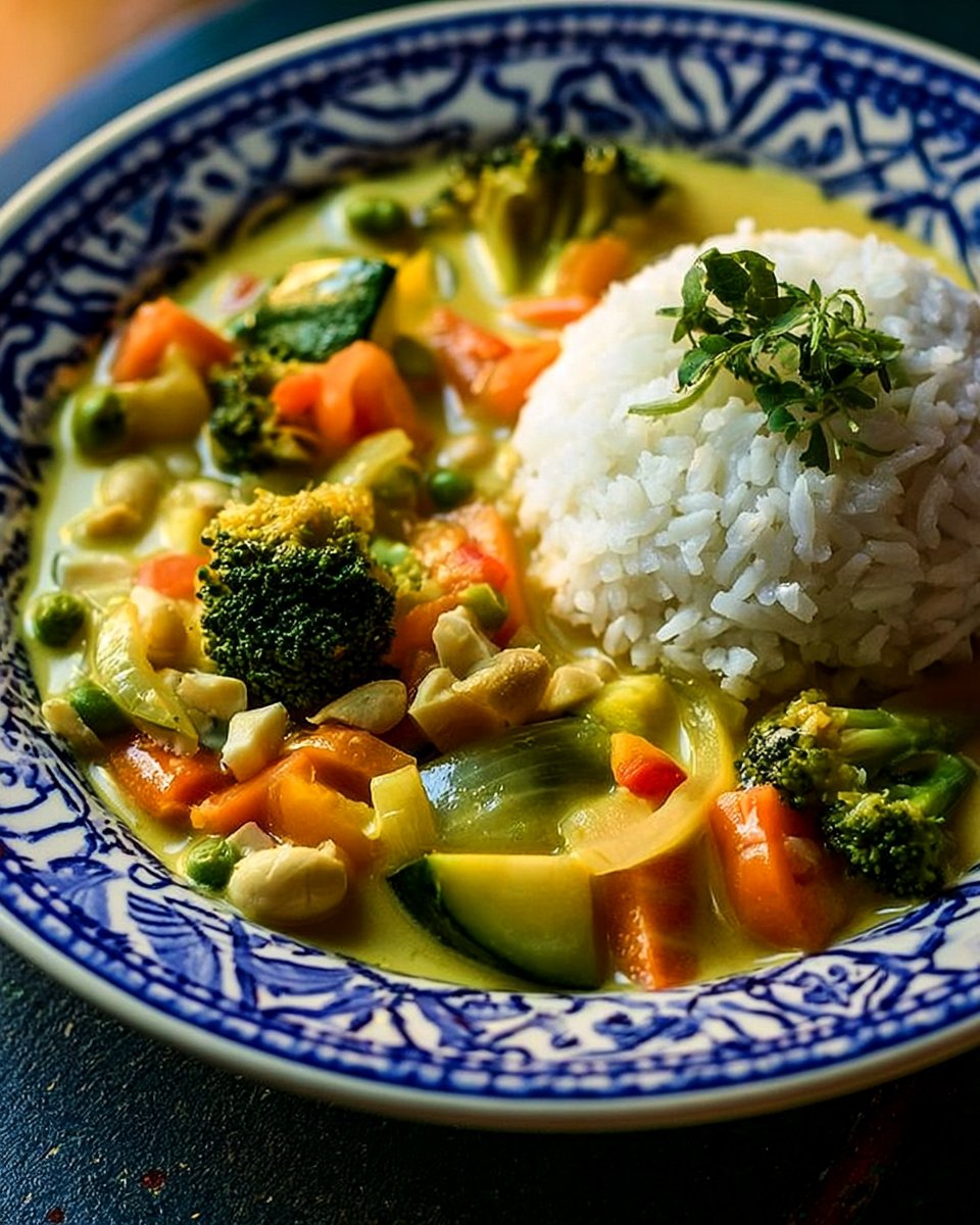 Thai Curry with Peanut Butter and Vegetables - Madame Cuisine | Recipe | Yellow Thai Curry, Thai Food, Thai Dishes
