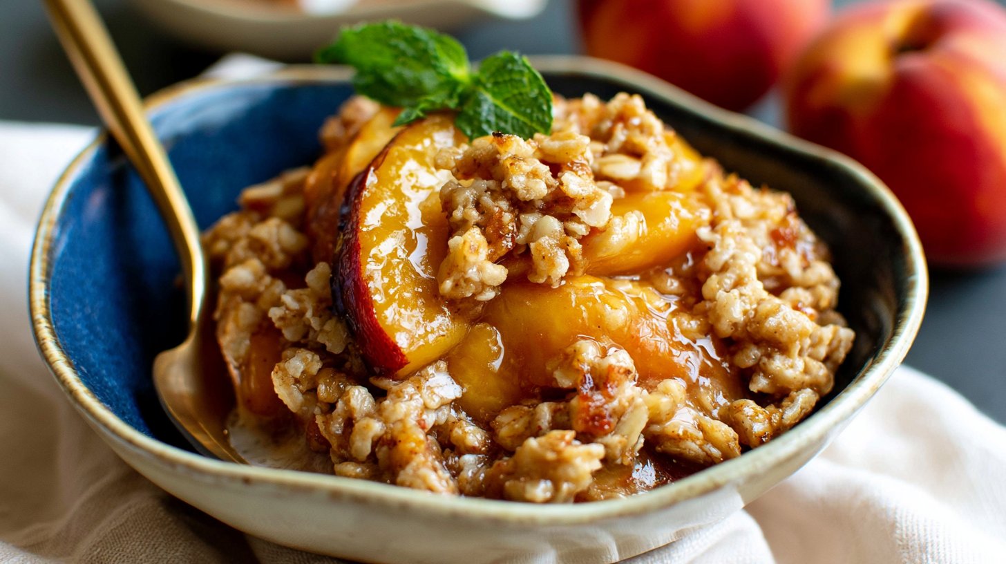 Old-Fashioned Peach Crisp