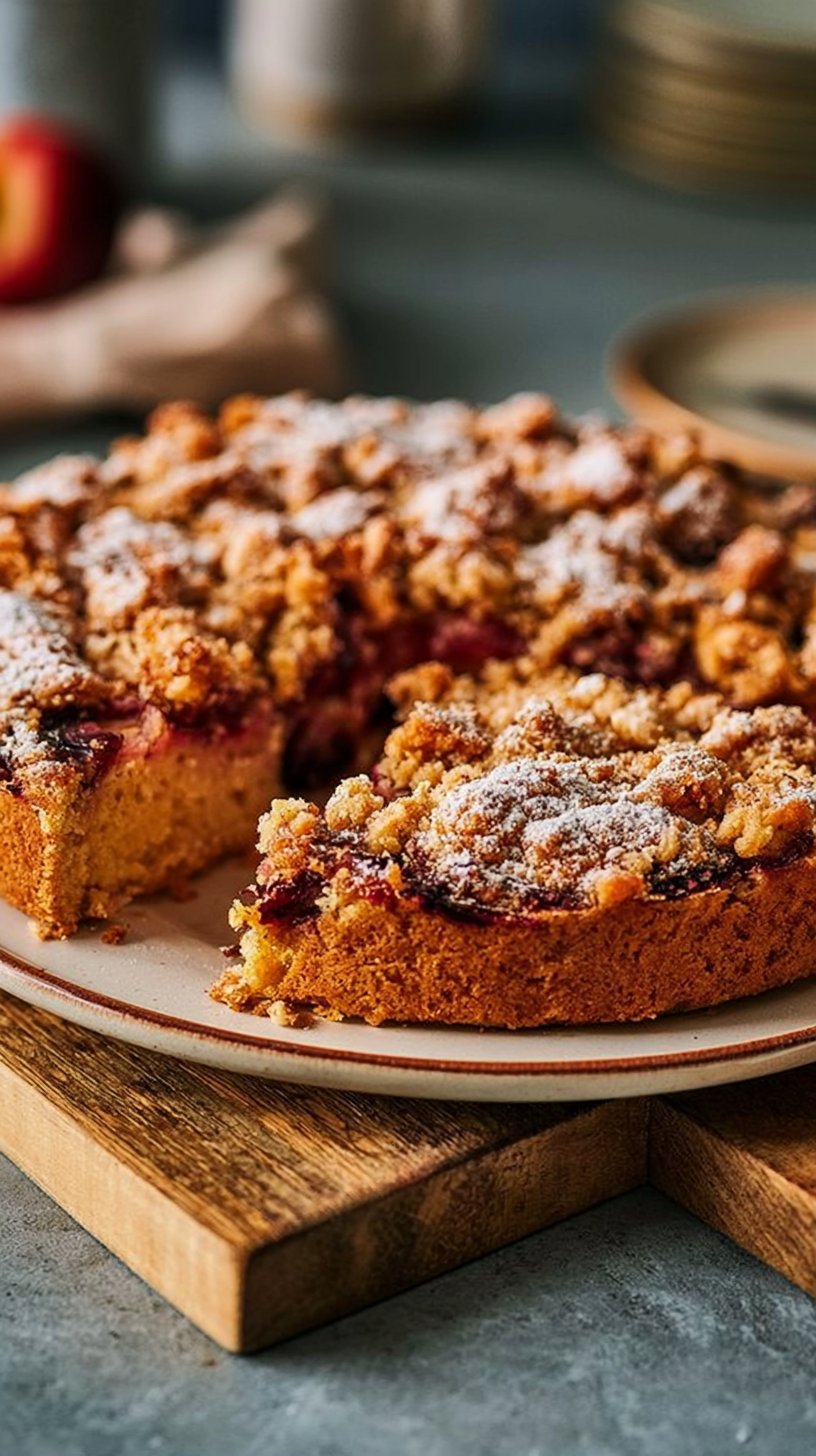 Pflaumenkuchen mit Streuseln