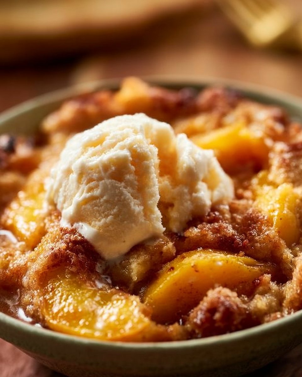 Old Fashioned Peach Cobbler