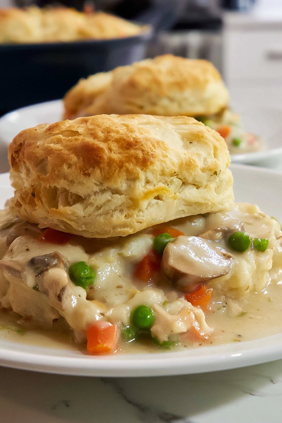 Easy a la King Biscuit Casserole