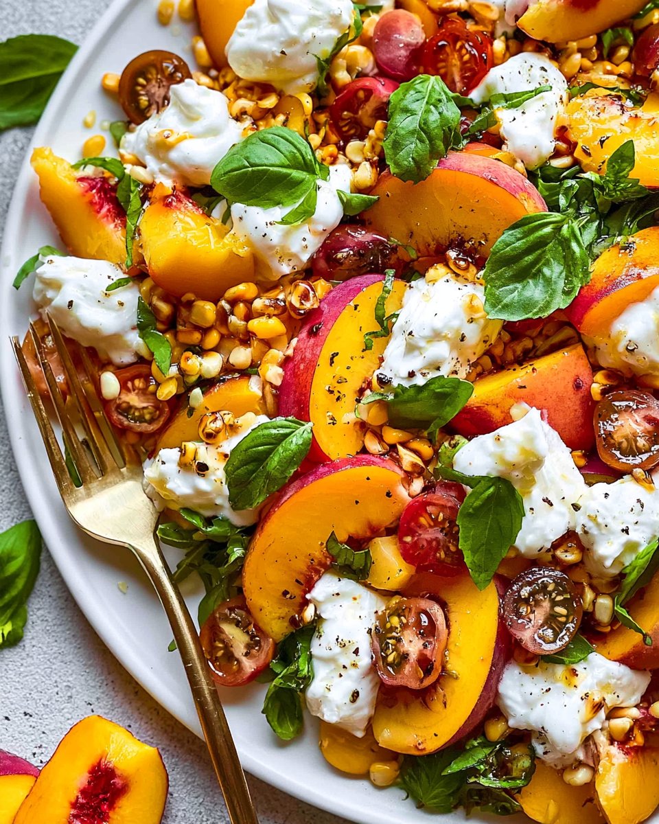 Burrata Peach Salad
