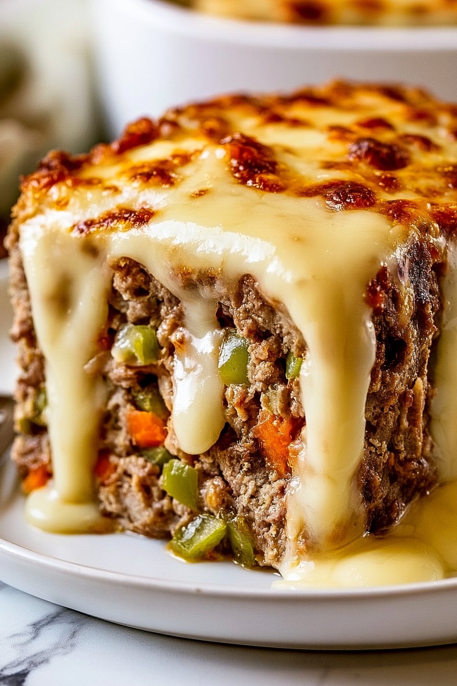 Philly Cheesesteak Meatloaf