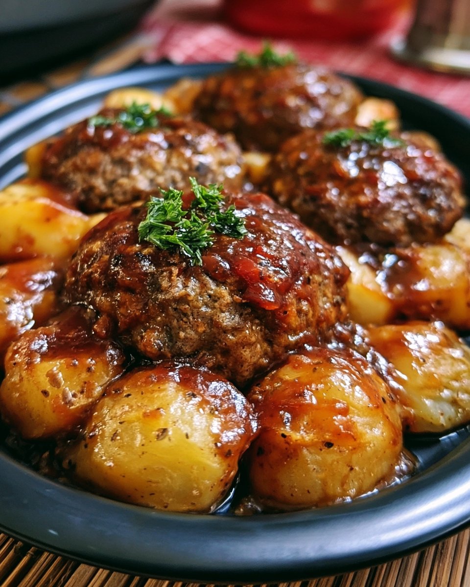 Mini Meatloaves with Potatoes
