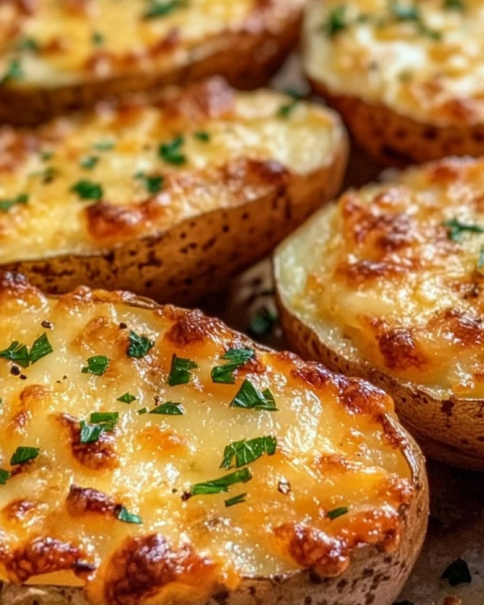 Gebackene Käse-Kartoffeln aus der Heißluftfritteuse